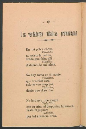 Las verdaderas vidalitas provincianas