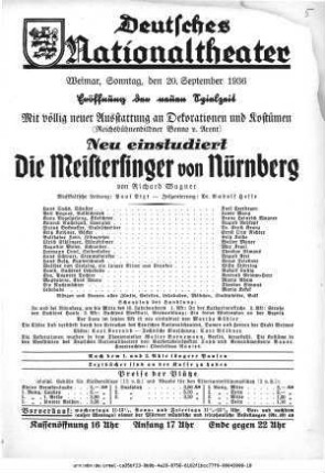 Die Meistersinger von Nürnberg