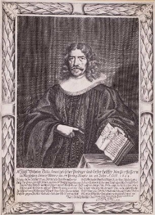 Bildnis des Augsburger Theologen Justus Wilhelm Tulla