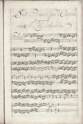 Suite Premiere pour le Clavecin