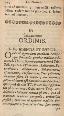 De sacramento ordinis.