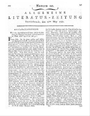 Herder, J. G. von: Briefe, das Studium der Theologie betreffend. Weimar: Hoffmann 1786