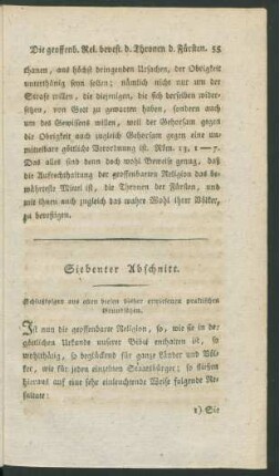 Siebenter Abschnitt. Schlußfolgen aus allen diesen bisher erwiesenen praktischen Grundsätzen.