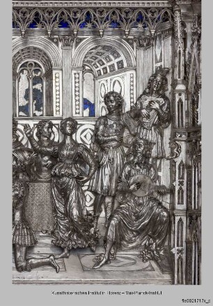 Silberaltar: Gastmahl des Herodes und der Tanz der Salome