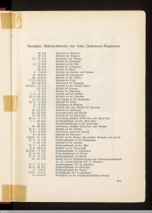 Amtlicher Gefechtskalender des Lehr-Infanterie-Regiments