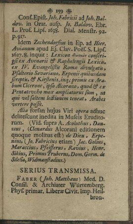 Serius Transmissa