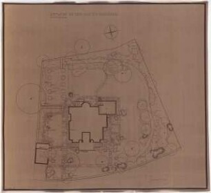 Garten Schröder: Lageplan mit Gartenplan 1:100