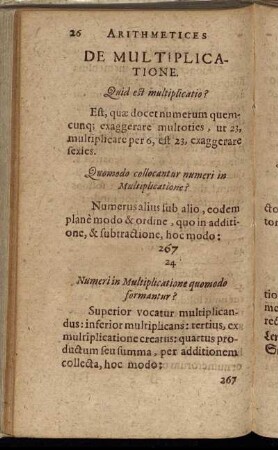 De Multiplicatione.