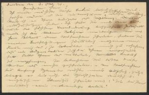 Brief an Karl Klindworth : 03.10.1911
