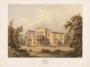 Wohnhaus Viktoriastraße, Berlin: Grundriss, Perspektivische Ansicht (aus: Architektonisches Skizzenbuch, H. 63/4, 1863)