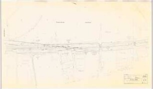 Zentraler Rangierbahnhof Hannover Schinkelwettbewerb 1962: Lageplan der Gleise Han-Wülfel 1:1000