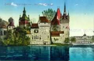 Ansicht der Burg von Vajda Hunyad in Budapest