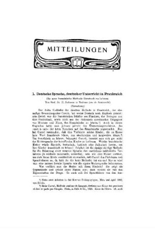 Deutsche Sprache, deutscher Unterricht in Frankreich : die neue französische Methode Deutsch zu lehren ; (Fortsetzung)