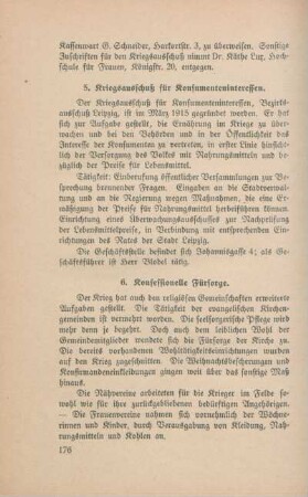 6. Konfessionelle Fürsorge