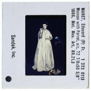 Manet, Frau mit Papagei