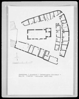 Grundriss eines befestigten Kirchhofes
