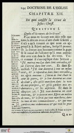 Chapitre XII: En quoi consiste la Grace de Jesus-Christ