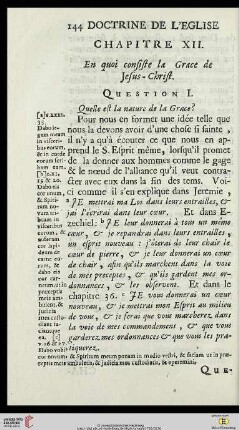 Chapitre XII: En quoi consiste la Grace de Jesus-Christ