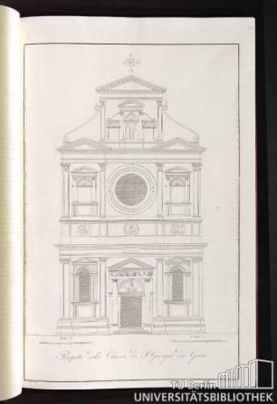 Prospetto della Chiesa di S. Giorgio dei Greci