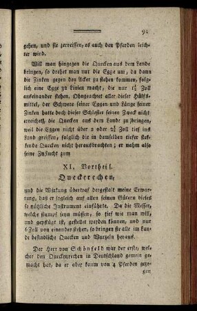 XI. Vortheil. Queckerechen. - XXI. Vortheil. Zerstreuung der Windweben.