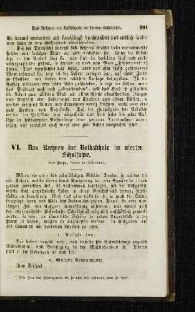 ¬Das¬ Rechnen der Volksschule im vierten Schuljahre