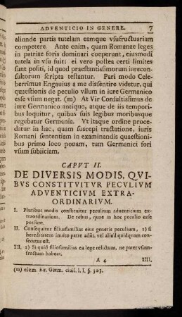 7-29, Caput II. De diversis Modis [...].