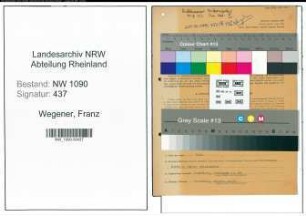 Entnazifizierung Franz Wegener , geb. 15.01.1907 (Hilfsarbeiter)