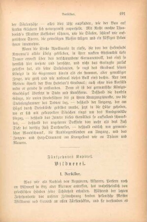 Fünfzehntes Kapitel. Bildnerei