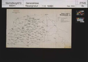 Triangulationsnetz vom Reichsgau Sudetenland