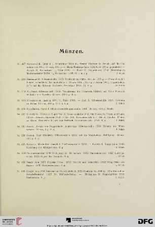 Münzen (Nr. 427-450)