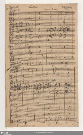 Sanctus - Mus.3494-D-500 : Coro, orch, bc - C