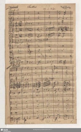 Sanctus - Mus.3494-D-500 : Coro, orch, bc - C