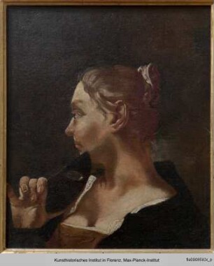 Frau mit venezianischer Maske