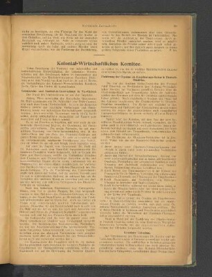 Kolonial-Wirtschaftliches Komitee.