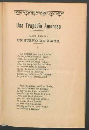 Parte primera - Un sueño de amor