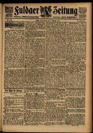 Ausgabe vom Donnerstag, den 04. August 1904.
