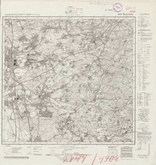 4908 (alte Nr.: 2844) Burscheid, Topographische Karte 1:25000 (4cm - Karte)
