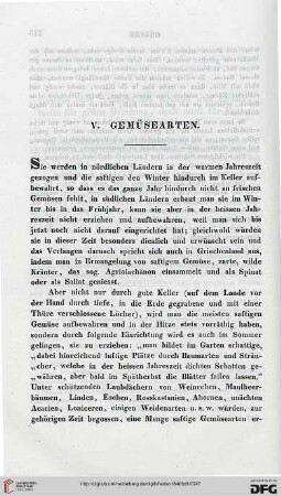 V: Gemüsearten