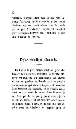Eglise catholique allemande