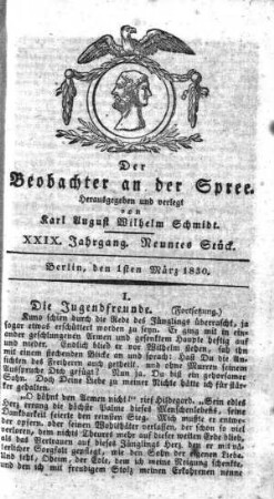 9. Stueck, 1. Maerz 1830