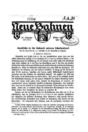 Ausblicke in die Zukunft unseres Schulwesens!