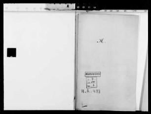 . Korrespondenz des Prinzen Emil mit Privatpersonen: Korrespondenz des Prinzen Emil mit Privatpersonen, Buchstabe H