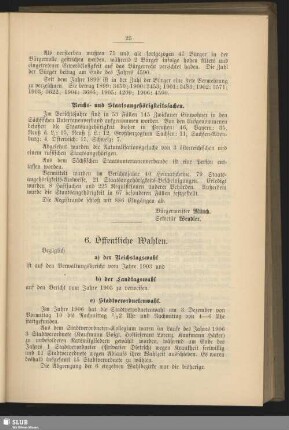 6. Öffentliche Wahlen
