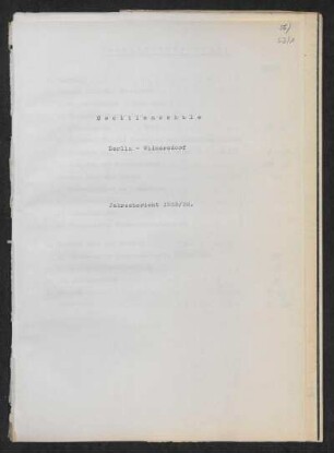 1935/36: Jahresbericht ... - 1935/36
