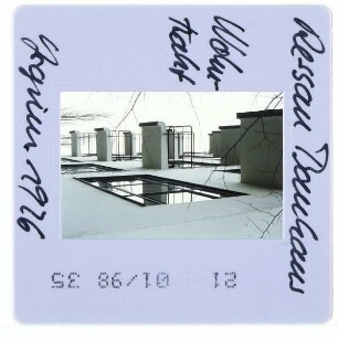 Dessau, Bauhaus : Atelierhaus, Ostfassade