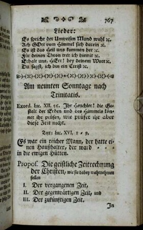 Am neunten Sonntage nach Trinitatis.