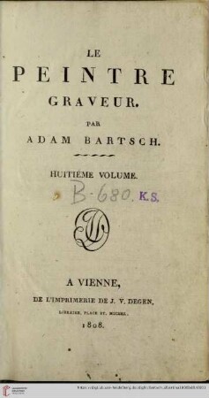 8. Volume: Le peintre graveur