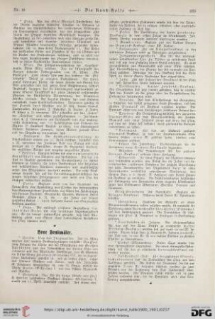 Neue Denkmäler