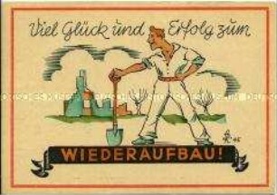 Postkarte zum Wiederaufbau
