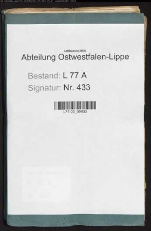 Anstellung der Amtsvögte und Amtsrendanten ((Hebungsbeamte) beim Amt Varenholz